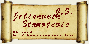 Jelisaveta Stanojević vizit kartica